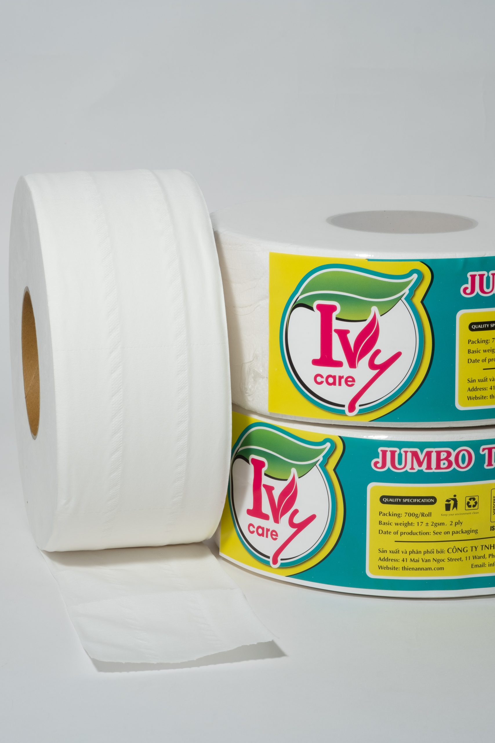 giấy vệ sinh cuộn lớn 700g IVY