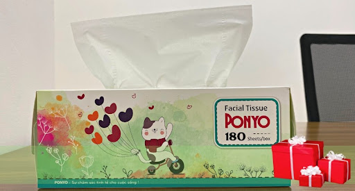 Tặng ngay 1 hộp khăn giấy Ponyo miễn phí