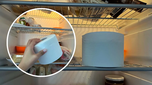 Bỏ khăn giấy vào tủ lạnh có tác dụng khử mùi hôi hiệu quả