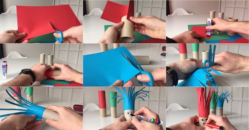 cách làm đồ chơi từ lõi giấy vệ sinh