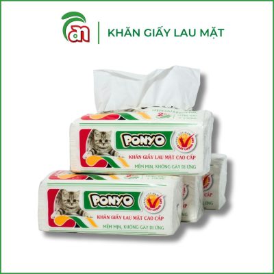 Khăn giấy lau mặt khô Ponyo