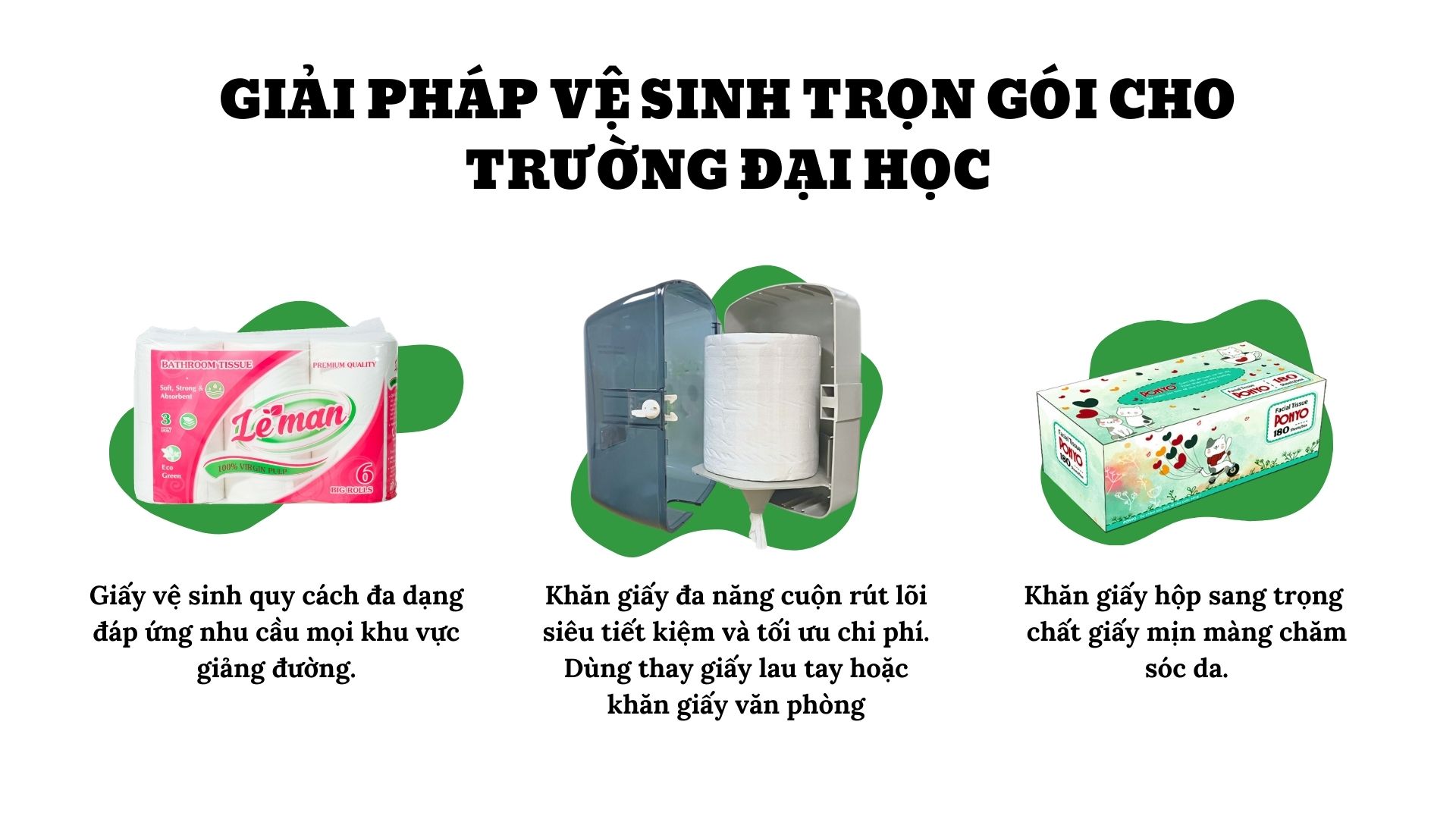 Công ty sản xuất khăn giấy cho các trường học