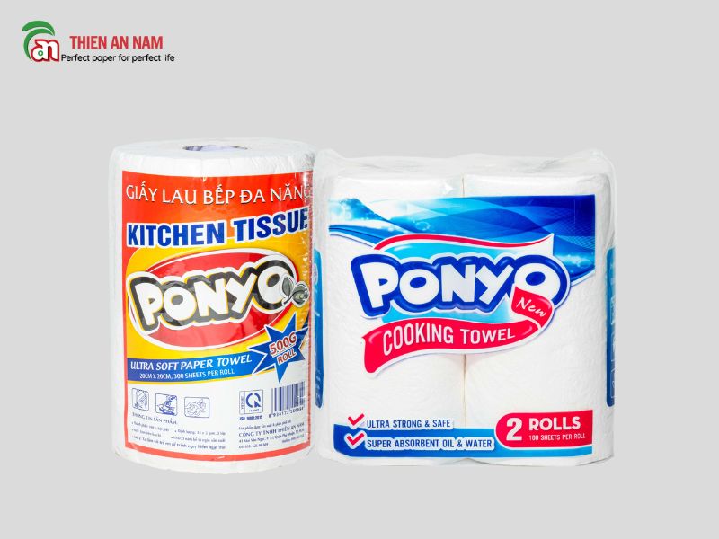 Khăn giấy lau bếp đa năng Ponyo 500g