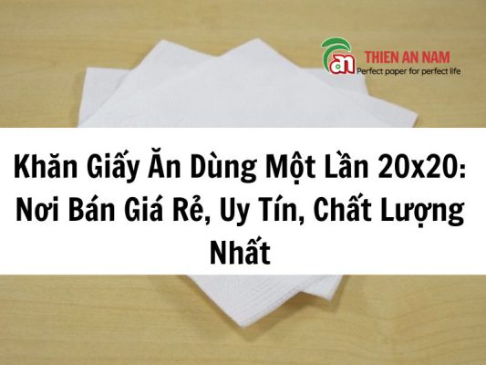 Khăn Giấy Ăn Dùng Một Lần 20x20