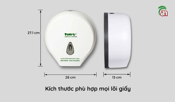 Kích thước phổ biến của hộp đựng giấy vệ sinh cuộn lớn nhà Thiên An Nam